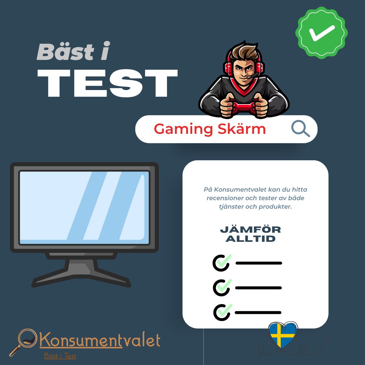 Gaming Skärm bäst i test 2026