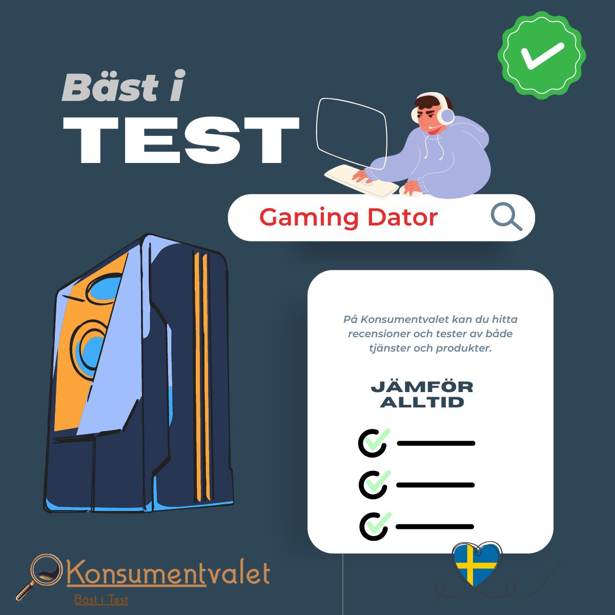 Gaming Dator Bäst i Test 2026