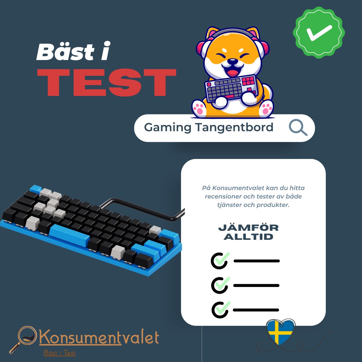 Gaming Tangentbord bäst i test 2026