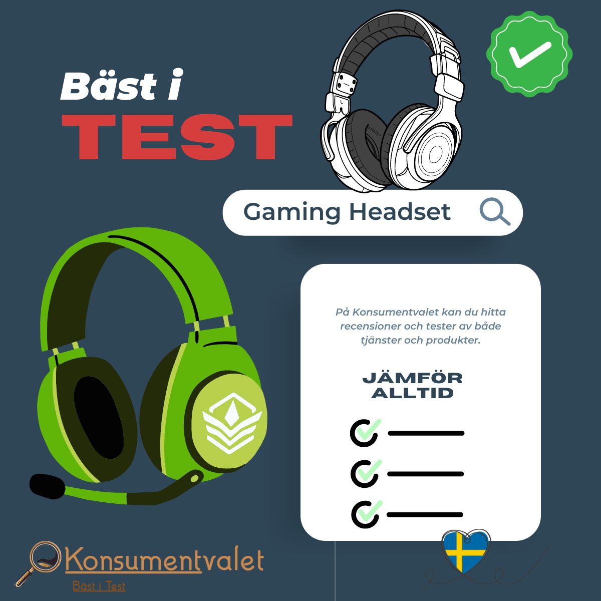 Gaming Headset bäst i test 2026