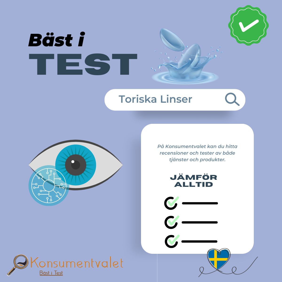 Toriska linser bäst i test 2026