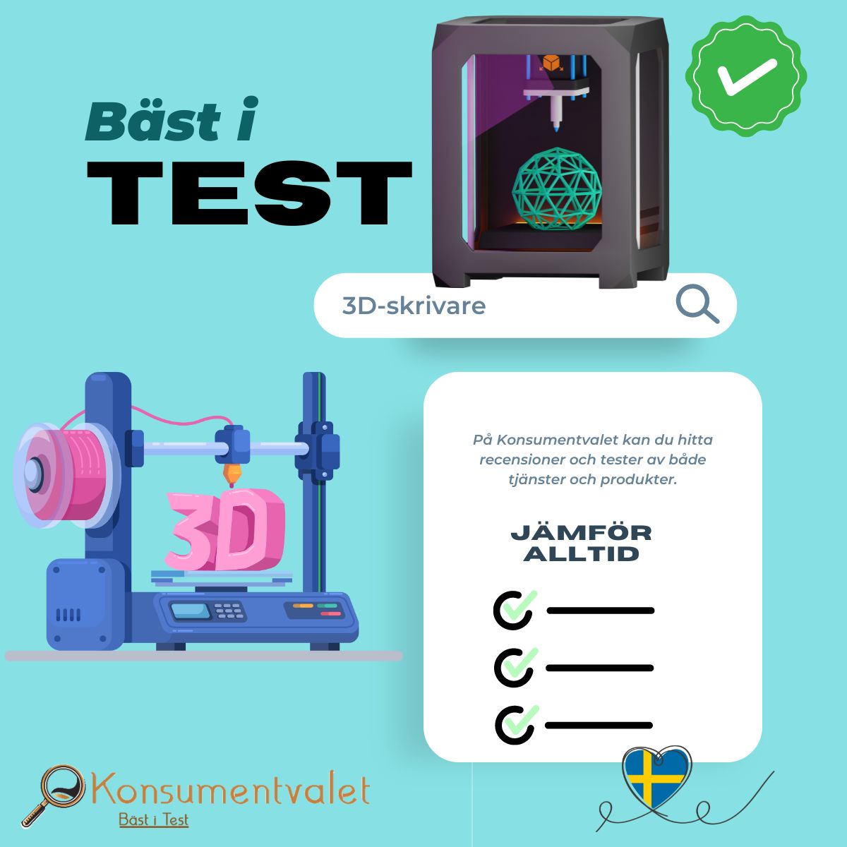 3D-skrivare bäst i test 2026