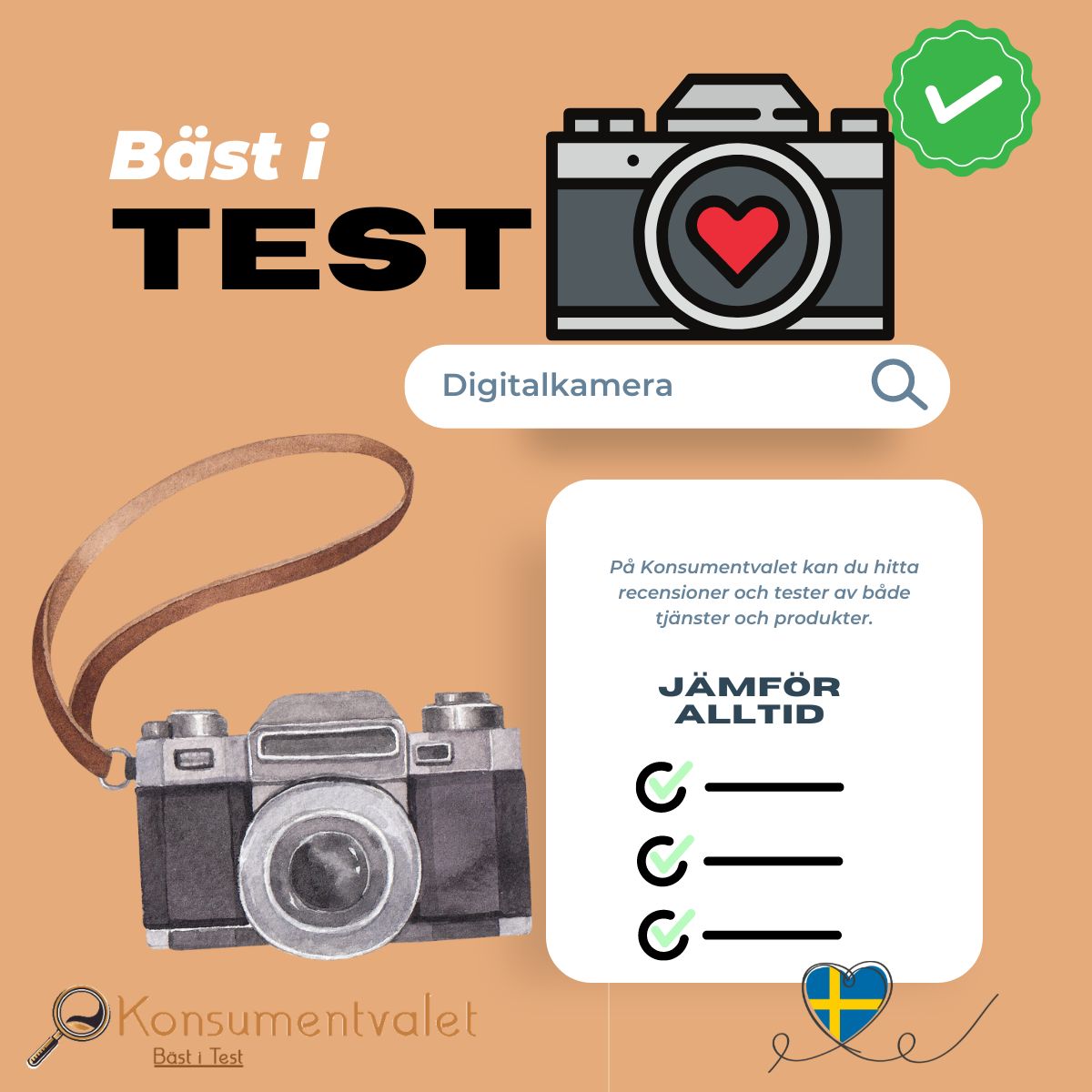 Digitalkamera bäst i test 2026