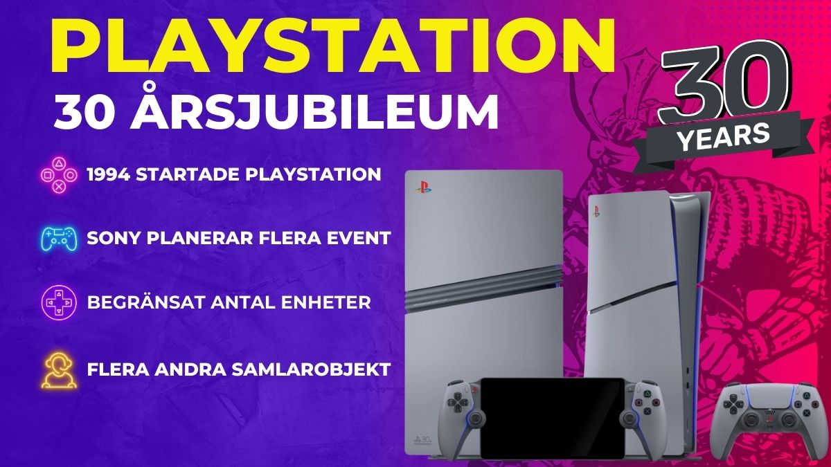 PlayStation 30-årsjubileum: Exklusiv kollektion lanseras 21 november