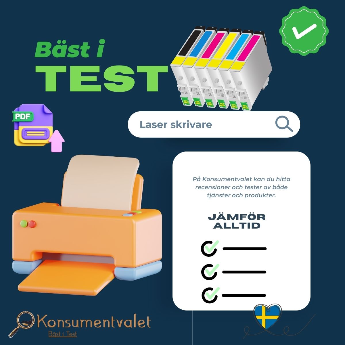 Laserskrivare bäst i test 2026