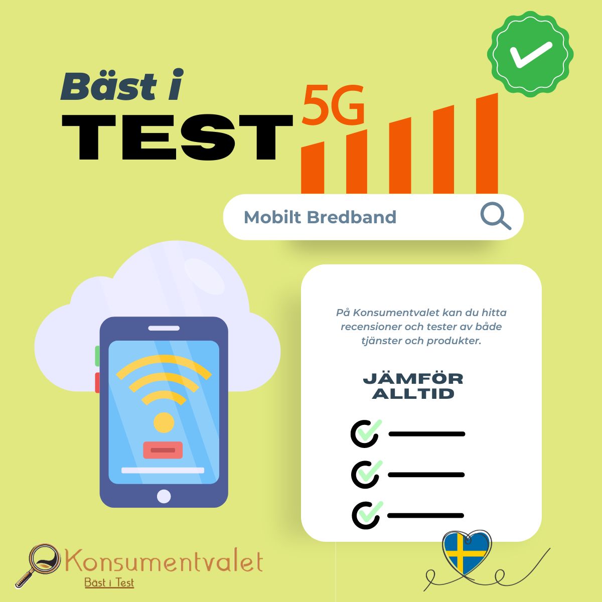 Mobilt bredband bäst i test 2026