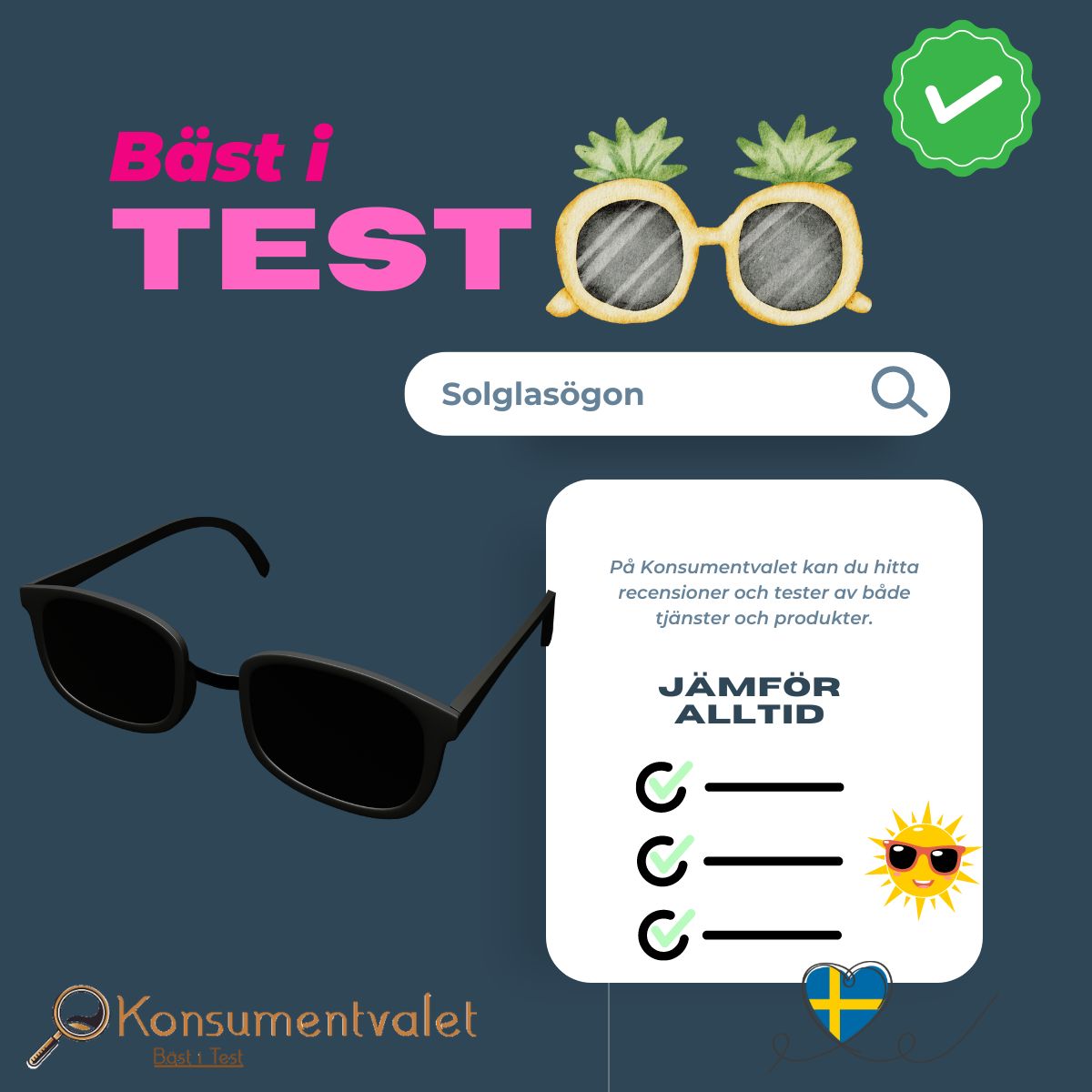 Solglasögon bäst i test 2026