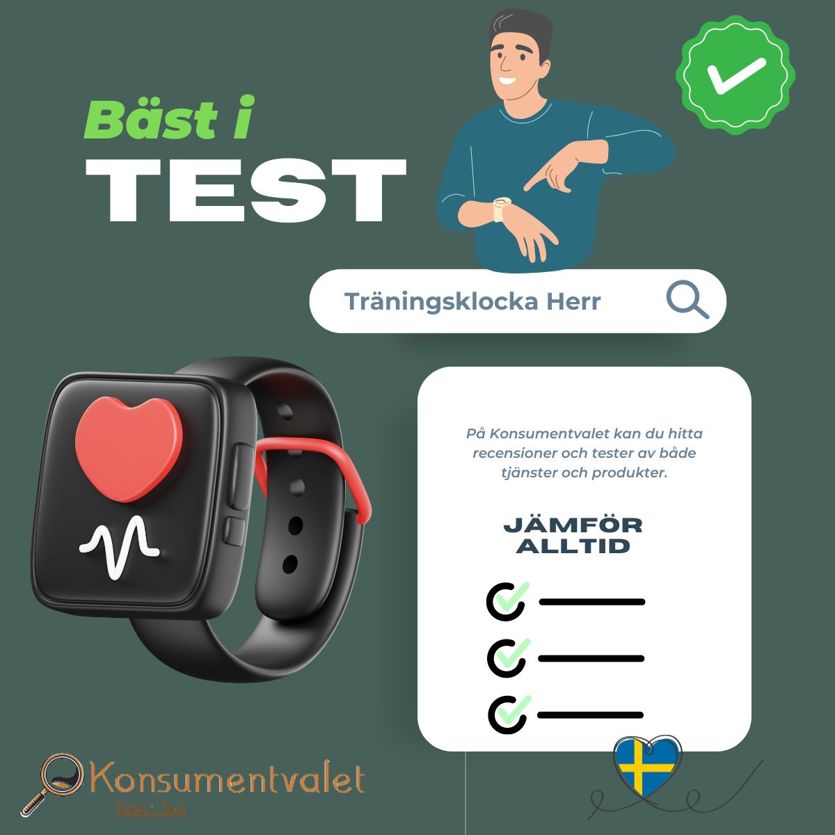 Träningsklocka herr bäst i test 2026