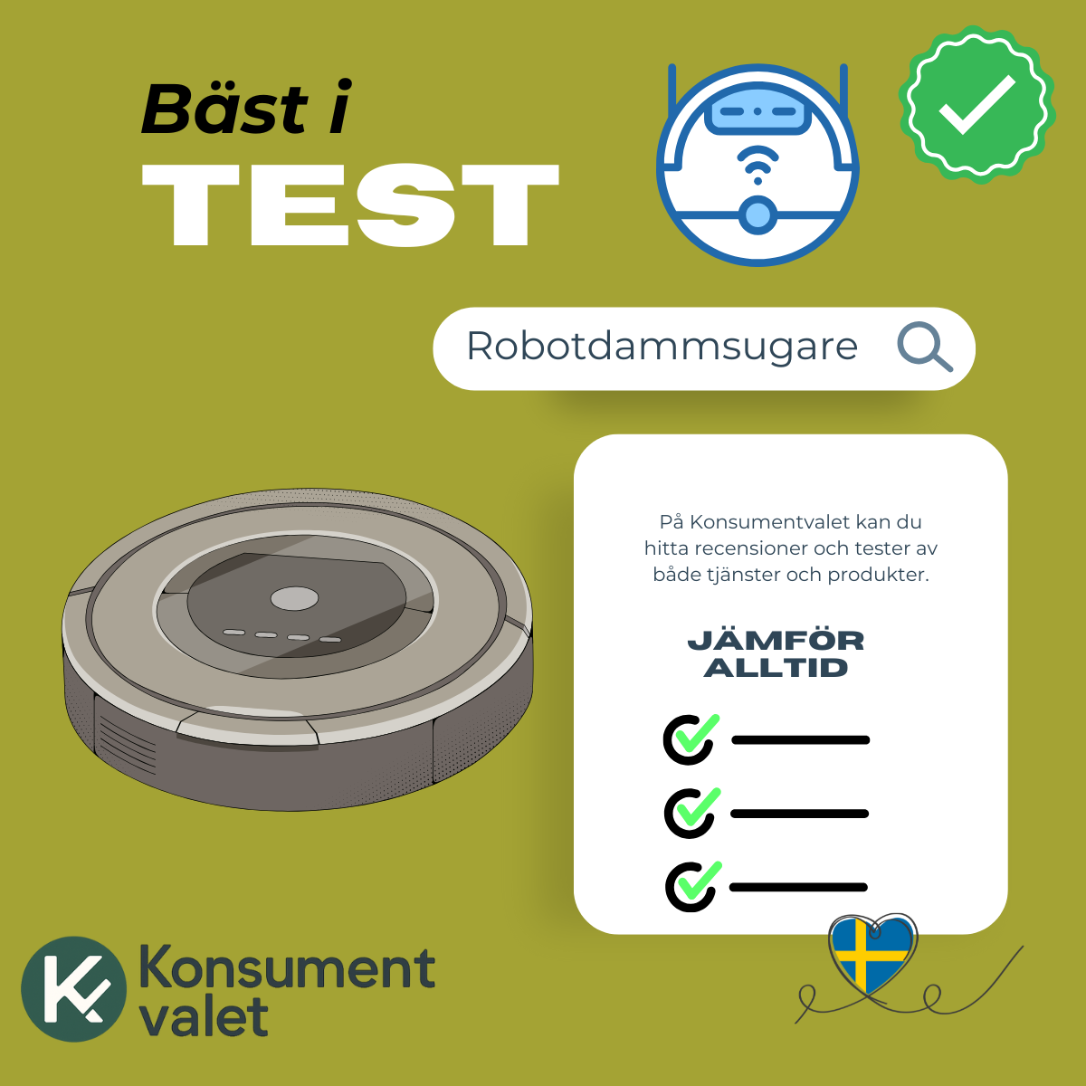 Robotdammsugare bäst i test 2026