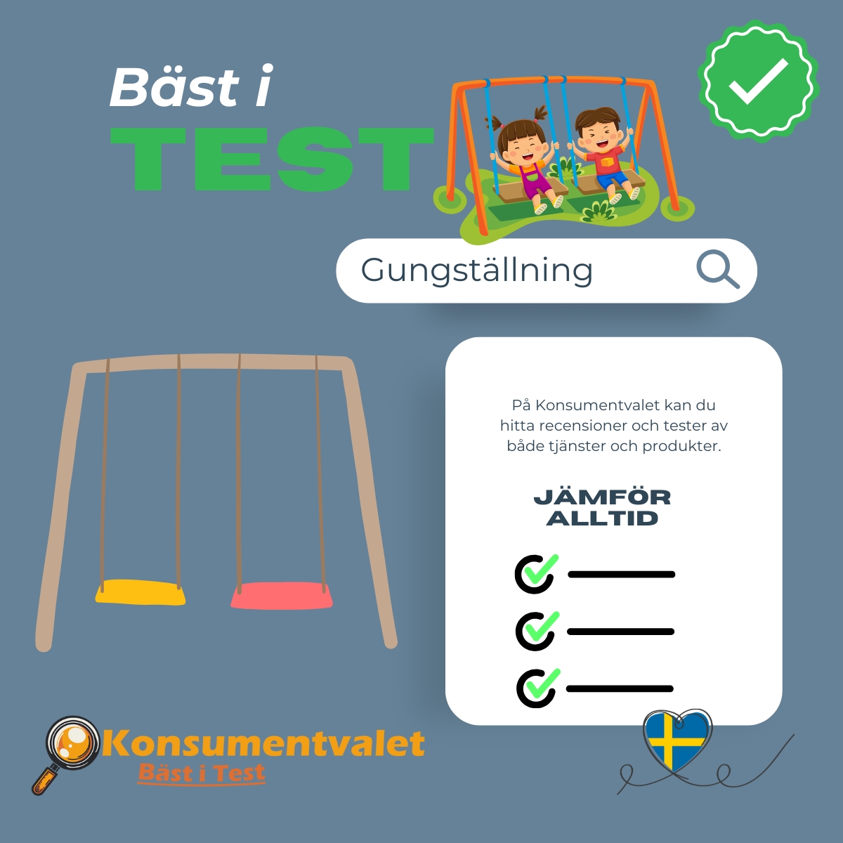 Gungställning bäst i test 2026