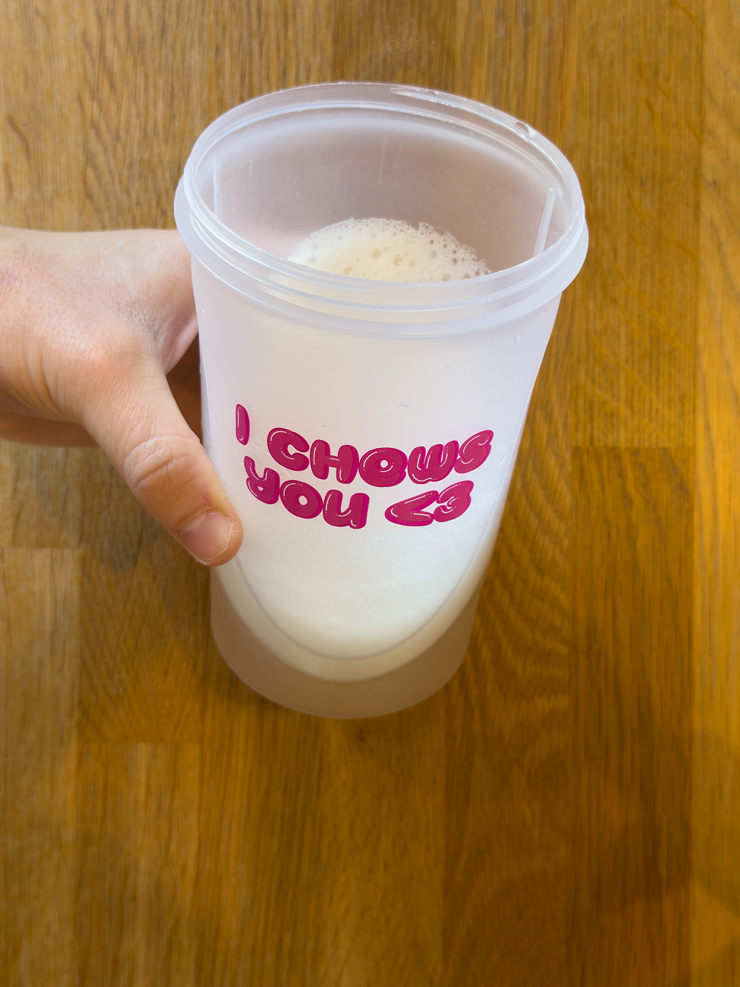 Proteinpulver i shaker