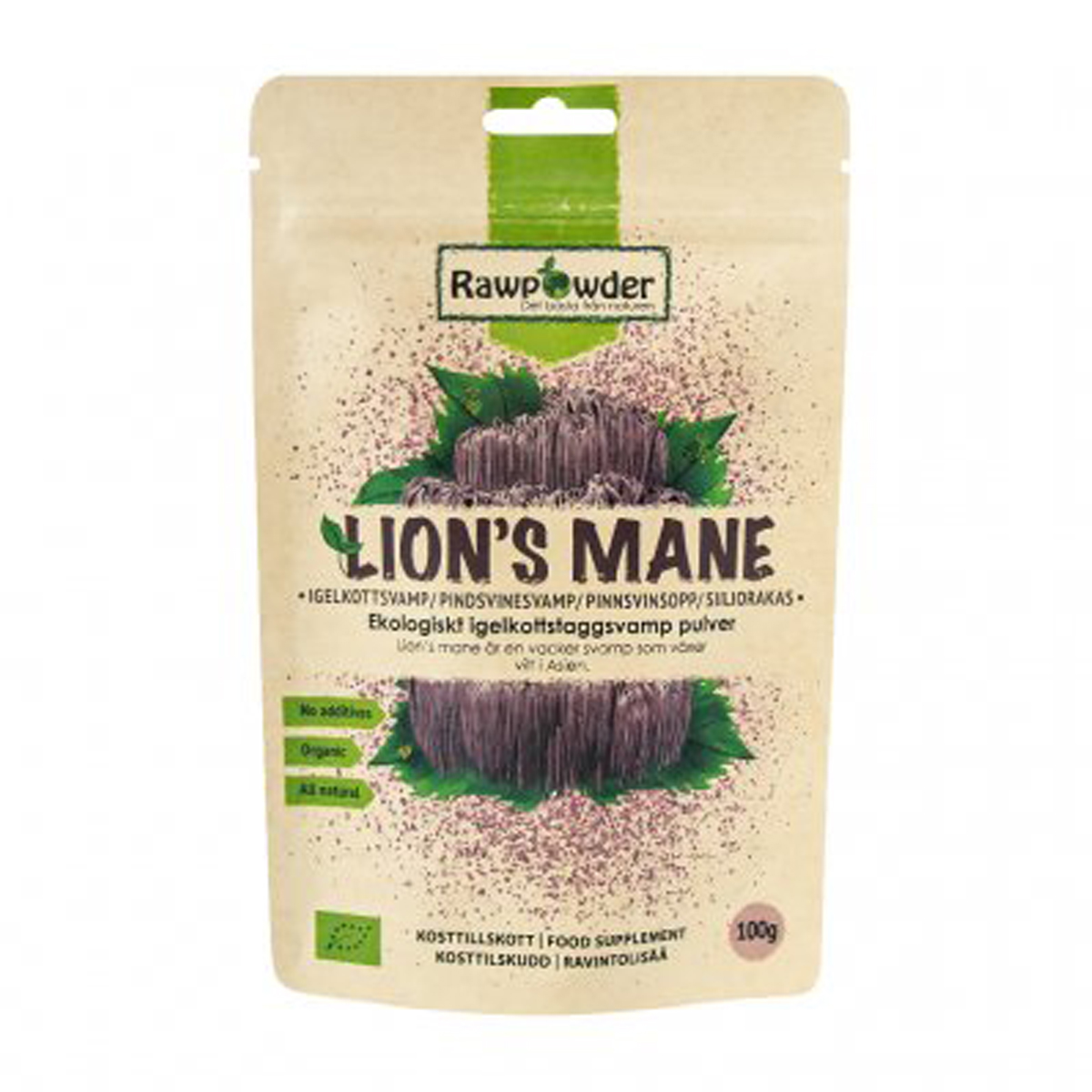 Rawpowder Lion's mane Pulver