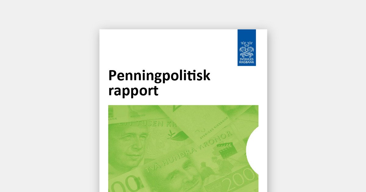 Riksbanken lämnar styrräntan oförändrad på 1,75 procent
