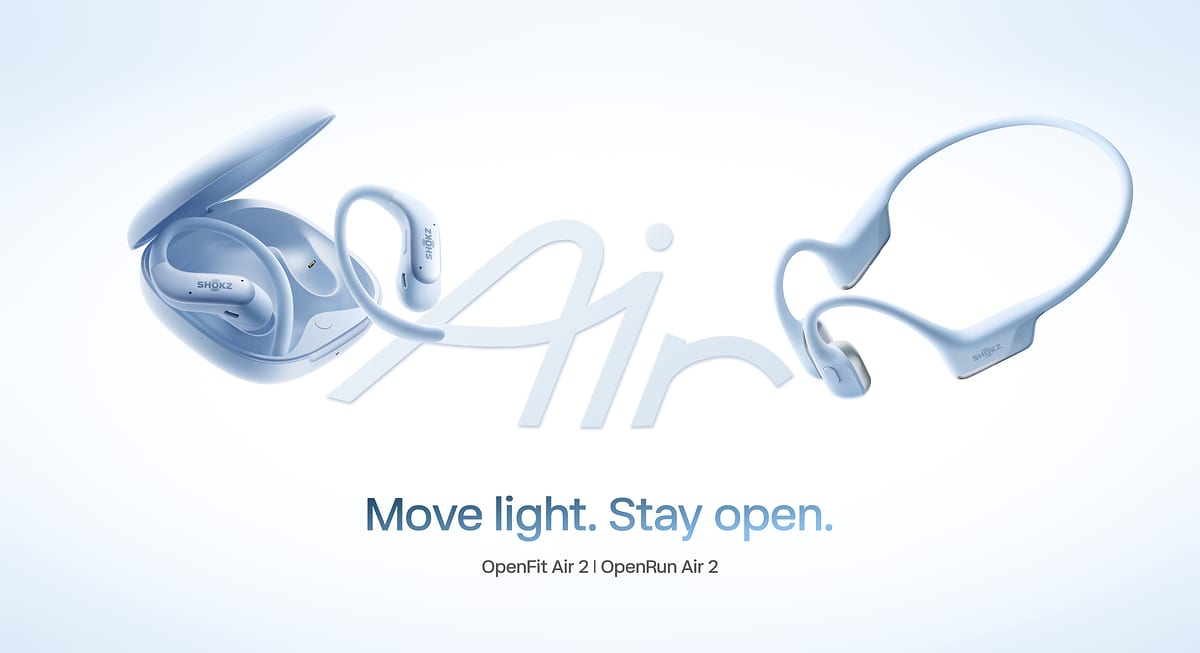 Shokz OpenFit Air 2 lanseras – öppna sporthörlurar på 7,2 gram (ännu inte i Sverige)