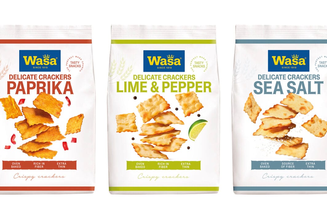 Wasa lanserar Delicate Crackers i Sverige – tunna kex i tre smaker