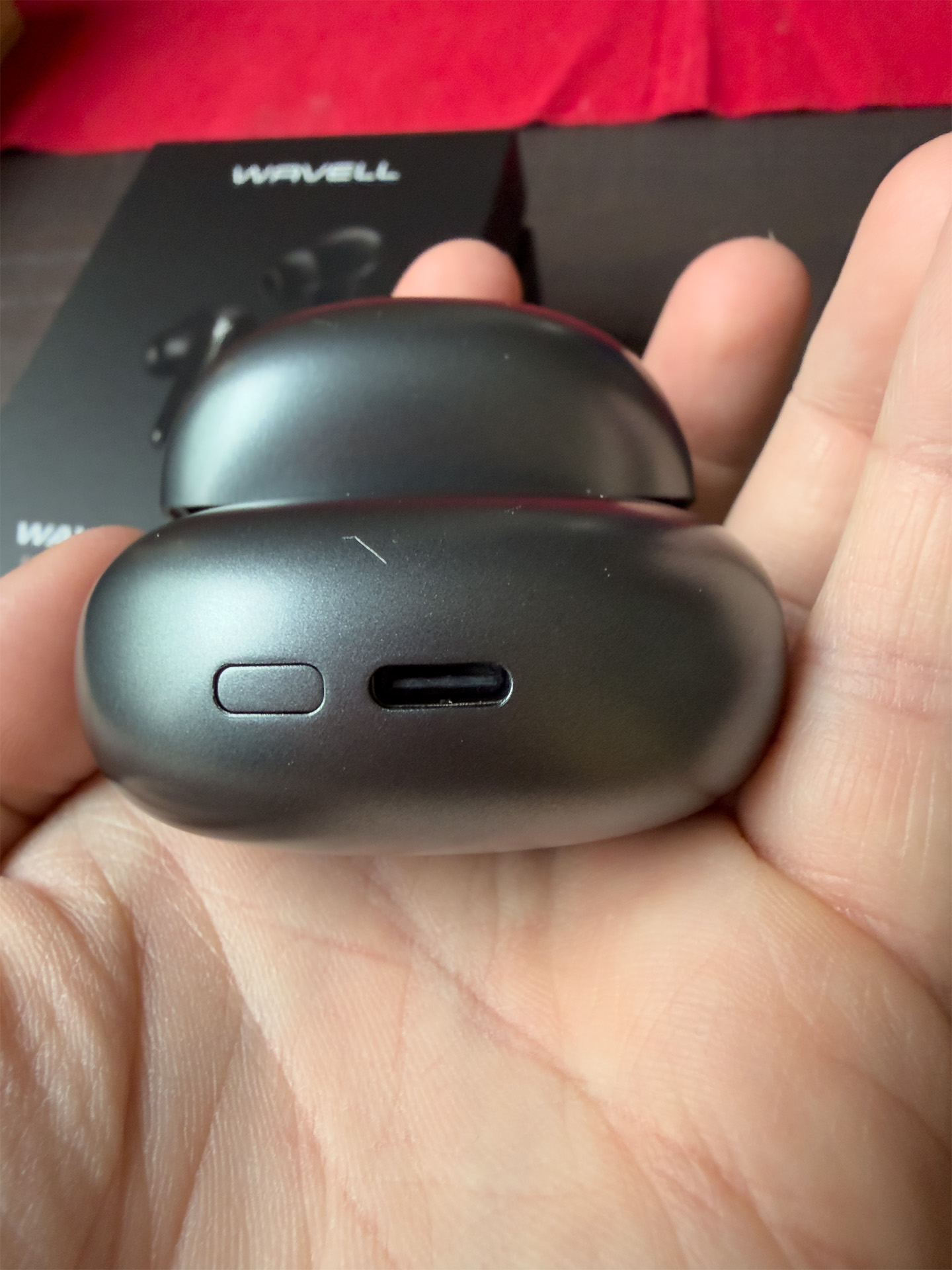 USB-C uttag på laddfodral