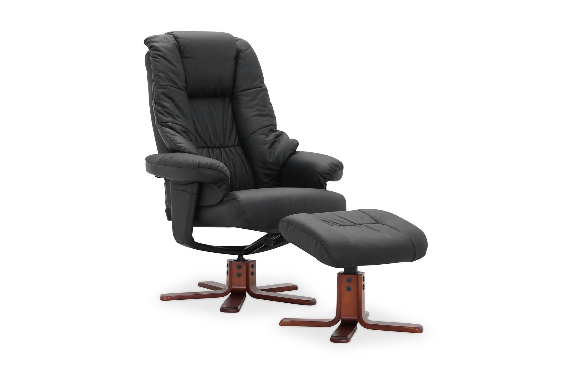 Comfy Snurrfåtölj med Fotpall – fåtölj från Scandinavian Choice