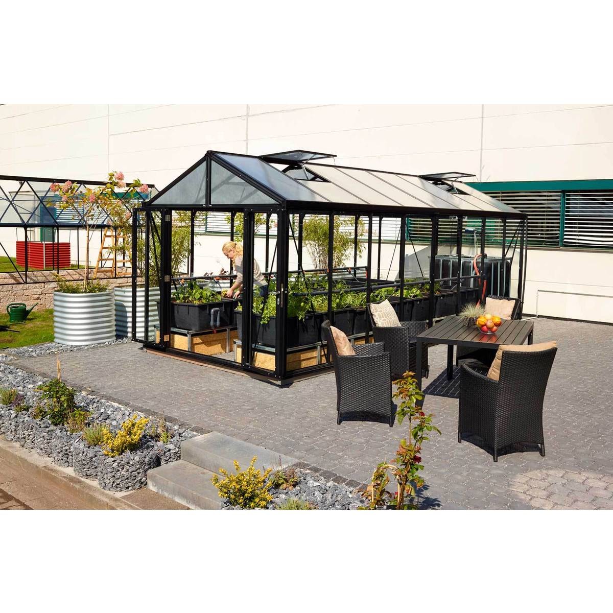 Vitavia Poseidon 15,7 växthus i glas och aluminium