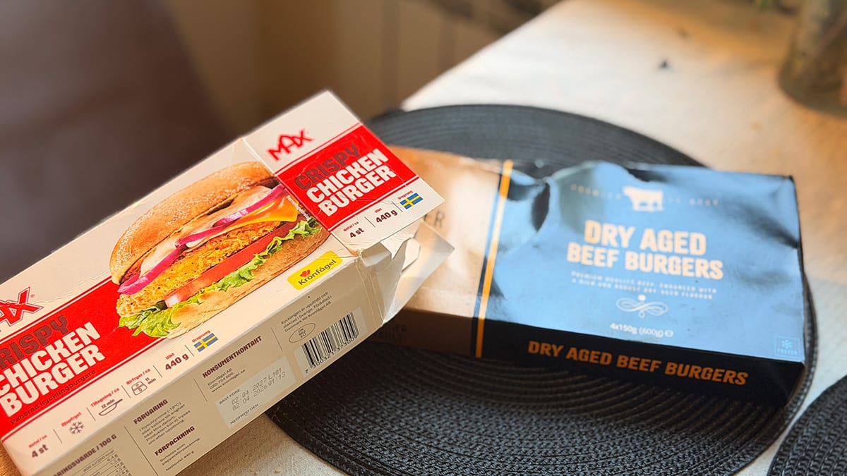 Frysta hamburgare bäst i test 2026